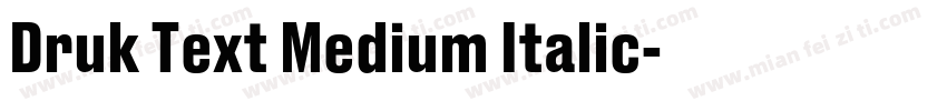 Druk Text Medium Italic字体转换